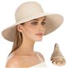 Eric Javits Hampton 4-1/2" Inch Cream Rollable UPF50+ Sun Protective Hat: $260