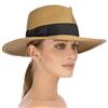 Eric Javits Instinct 3-1/2" Inch Natural-Black UPF50+ Fedora Sun Hat: $295