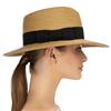 Eric Javits Instinct 3-1/2" Inch Natural-Black UPF50+ Fedora Sun Hat: $295
