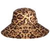 Eric Javits Kaya Natural & Jaguar 3-3/4" Water Repellent Packable Rain Hat