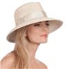 Eric Javits Phoenix 3-1/2" Inch Cream Squishee Fedora UPF50+ Sun Hat: $295