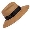 Eric Javits Phoenix 3-1/2" Inch Natural & Black Squishee Fedora UPF50+ Sun Hat: $295