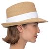 Eric Javits Squishee 2-3/4" Inch Classic Fedora UPF50+ Peanut-White Sun Hat: $295