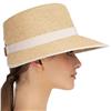 Eric Javits Suncrest 4" Inch Original Peanut-Tan Hybrid Model Fedora-Visor Hat: $295