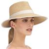 Eric Javits Suncrest 4" Inch Original Peanut-Tan Hybrid Model Fedora-Visor Hat: $295