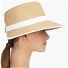 Eric Javits Suncrest 4" Inch Peanut-White Hybrid Model Fedora-Visor Hat: $295