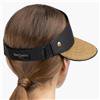 Eric Javits Champ Tipped Black-Natural-Black UPF50+ Sun Visor Blocks 95% of Harmful Rays: Sale: $188