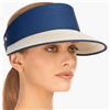 Eric Javits Save $43 on Champ White Mix Brim with Navy UPF50+ Sun Visor Blocks 95% of Harmful Rays: $215
