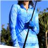 Famara Periwinkle Watercolor Abstract Print Long Sleeve Stretch Shirt $120