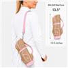 Faux Leather Mocha & Pink 13-1/2" Inch Mini Golf Bag Crossbody or Carry Purse $98.99