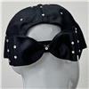 Bow-Back Crystal Studded Women's All Black Baseball Cap $39.99