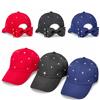 BOW BACK Baseball Cap with 37 Sparkling Crystal Studs - 4 Options $41.99
