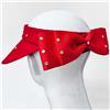 Cotton Twill Bow-Back Velcro Closure 4" Crystal Studded Sun Visor $39.99