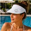 High Spirits 4" Inch Lace-Back Visor with Large Crystals Paw - 4 Options $37.99