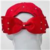 Bow-Back Crystal Studded Women's All Red Baseball Cap $39.99