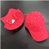 BOW-BACK Red Crystal Studded Women's Baseball Cap $41.99