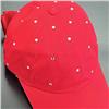 BOW-BACK Red Crystal Studded Women's Baseball Cap $41.99