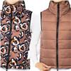 Kastel Denmark Chocolate-Pansy Reversible Water Resistant Vest $179