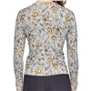 Kastel Denmark Dove Grey Jacobean Print Extra Soft Long Sleeve Crew Sweater $149.99