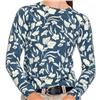 Kastel Denmark Sailor Blue French Tulip Extra Soft Long Sleeve Crew Sweater $149.99
