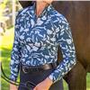 Kastel Denmark UPF30+ Sailor Blue French Tulip Long Sleeve Mock $99