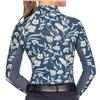 Kastel Denmark UPF30+ Sailor Blue French Tulip Long Sleeve Mock $99