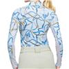 Kastel Denmark UPF30+ Robbins Egg Blue Bit/Belt Print Long Sleeve Mock $99