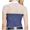 Kastel Denmark White Lace & Navy Blue Zip Cap Sleeve Show $78