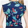 Kastel Denmark UPF30+ Navy Blue Cherries & Ruffles Sleeveless Mock  $89