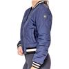 Kastel Denmark Sporty Crop Cut Navy Bomber Jacket $189