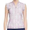 Kastel Denmark UPF30+ Wisteria Paris Hotel Ruffles Sleeveless Mock $89