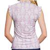 Kastel Denmark UPF30+ Wisteria Paris Hotel Ruffles Sleeveless Mock $89