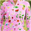 UPF50+ Solid Sleeve Happier Hour Pink Body Cooling Zip Shirt $98.99