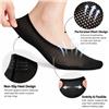 Lady Golf Classic Styled Nylon-Spandex No Show Black Mesh Footies: $6.95