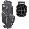 ROLLING Wheeled Back With White Trim 14-Way Full Divided Rolling Transport Golf Bag $189.99