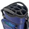ROLLING Wheeled Blue with Palm Print 14-Way Full Divided Rolling Transport Golf Bag $189.99