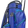 ROLLING Wheeled Blue with Palm Print 14-Way Full Divided Rolling Transport Golf Bag $189.99
