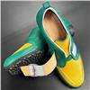 Lola Green-Yellow-White Easy-On Velcro Closure Golf & Walking Shoe $259