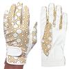 NAILED Standard Finger Length: All-Weather White & Gold Geo Print Glove $19.99