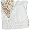 NAILED Standard Finger Length: All-Weather White & Gold Geo Print Glove $19.99