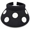 PAINTED GOLF BALLS with Sparkling Crystal Dimples 4" Inch Clip-On Visor - 4 Options $37.99