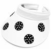 PAINTED GOLF BALLS with Sparkling Crystal Dimples 4" Inch Clip-On Visor - 4 Options $37.99