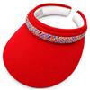 SEED BEAD Pastel Mesh & Crystals 4" Inch Clip-On Visor - 4 Colors $37.99