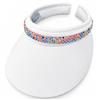 SEED BEAD Pastel Mesh & Crystals 4" Inch Clip-On Visor - 4 Colors $37.99