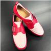 Polly Red-Pink-White Easy-On Velcro Closure Golf & Walking Shoe $259