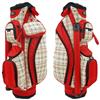 CART: Cherry Plaid 5lb. 14-Way 8-Pocket Golf Bag + Bonus Tote $149.99