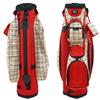 CART: Cherry Plaid 5lb. 14-Way 8-Pocket Golf Bag + Bonus Tote $149.99