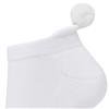Swing Out Sister White-White Near No Show Pom Pom Sock $12