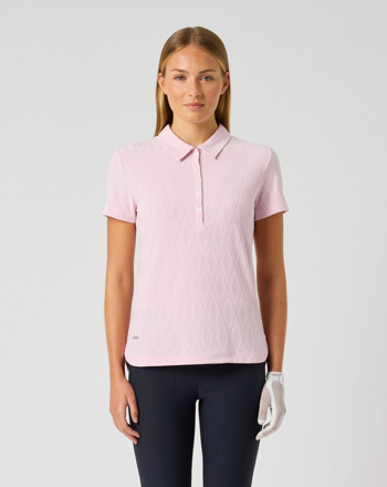 Daily Sports Pink Jacquard Diamond Argyle Pattern Button Shirt $104.99