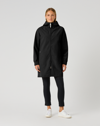 Daily Sports Black All-Weather Relaxed Hooded Long Parka $399.99